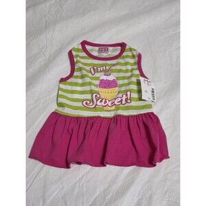 NWT Pet Spirit ' I'm Sweet ' Ice Cream Multicolor Dog Dress Size Small